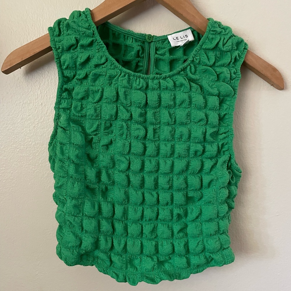 Le Lis collection Bubble green top